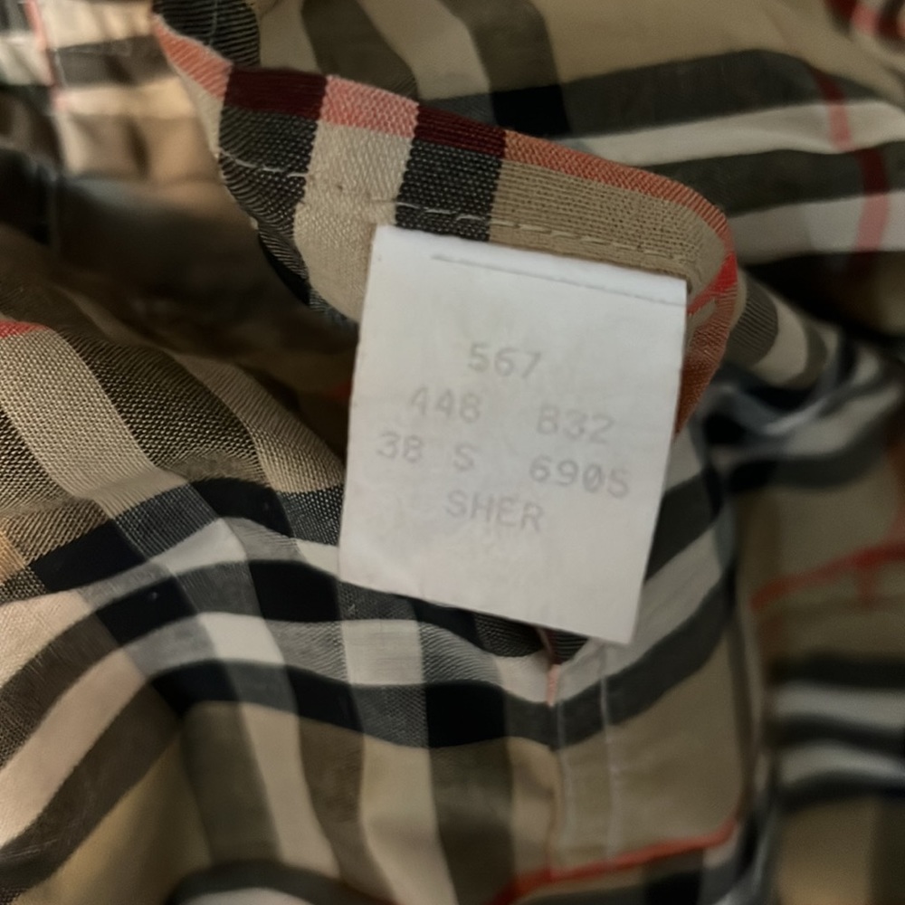 Burberrys’ Classic Collar Knee Length Coat with Plaid Interior Size 3XL - Picture 7 of 7